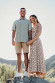 I got this dress for family pictures and it did not disappoint! Photographed beautifully. I will say, you'll need some help getting this on/tied. It did gap in the chest while sitting, but I'll just use fabric tape next time. Snag this up!! - Maddie J.