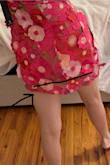I reallyyyyy wanted to wear this for my 30th birthday party, it's so beautiful. Unfortunately, it is so short (and I have no problem wearing mini dresses at all) but the slip/dress lining is shorter than the dress itself and the dress is see through so you could literally see your butt cheeks. (Side note: I also do not have a butt at all) I am 5'5 and weigh 125 pounds - I ordered a small. If I sized up, the rest of the dress would be too big. I tried showing it in the photo. It unfortunately is just a manufacturing issue. - Nicole K.