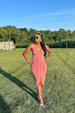The dress is very comfortable, beautiful, and spectacular. You will not regret this purchase. - Mabelly M.