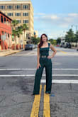 I absolutely love this jumpsuit! The fit is perfect. The style and fabric are sophisticated and make me feel very confident. I will be wearing it for work events and to a wedding. - Melissa B.