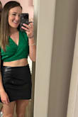 Ordered for a bachelorette party and it was perfect for the occasion! Probably could've sized down to a small for a more snug fit. - Alyssa P.