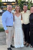 Such a flattering and comfortable dress. Nobody guessed that I paid under $100 for it! It was a little long for me even with heels on, but it was easy enough for my mom to alter. Adjustable straps help as well. Very comfortable all night. - Emily A.