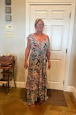 Beautiful dress. Ordered a medium and couldn't zip it. Ordered a large and still couldn't zip it. I do have a broad chest but I've never not fit in a large. - Dee D.