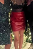 I really liked this skirt, great quality! I wore it for a Christmas party! 
I do feel it was a touch too big but was afraid if I went down in size it would then be too tight. Just be aware it can ride up a little when moving around a lot - Madison S.