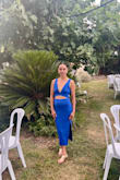 Great dress! Vibrant color, form fitting but room to breathe, sexy but classy! Had to tape the deep V neck down so I didn't have a nip slip but so worth it - Emmaline R.