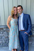 I've always had a difficult time finding dresses because my upper body is much smaller than my lower body, so it's hard to choose dresses that I think will complement that. This dress did that! I'm 5'7" and 145 pounds and I ordered a medium at first. It was too big so I sized down and the small fit great. It definitely accentuates curves with the tight top and flowy bottom. I wore it to a wedding and got tons of compliments, I would highly recommend. Plus, it has POCKETS. - Paige D.