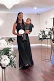 I needed to get dress shortened and I added cups so I didn't have to wear a bra. It was perfect for a bridesmaid dress and I will definitely eat it again! It was classy and elegant and just the right amount of slit. - Mary L.