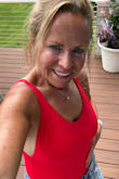 After wearing just once, I received a lot of compliments. The color is very striking  (a few people referenced the show Bay Watch 
lol). Very comfortable - I ordered the small and it fits perfectly. The shoulder straps are adjustable which I love, being short. - Ann F.