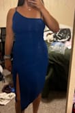 I love the dress and the color. The asymmetrical cut is a nice addition! - Caitlyn R.
