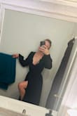I paired this dress with a Lulus bralette that went perfectly!! Yes, it has a very deep V to it, but honestly, you are truly covered everywhere else so a lace bralette will cover but less conservative. - Sherera B.