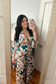 I purchased this to wear to a wedding that I was a guest at & I got so many compliments! I ordered a large which is true to size for me. Even though it was a hot day, this jumpsuit was so breezy that I didn't feel hot :) Highly recommend! - Karis S.