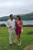 Wore this to my friend's wedding in Scotland. I thought it might have been too revealing, but it was absolutely perfect. I felt comfortable and sexy at the same time. My husband loved it! I tightened the straps a bit tighter so as to keep the deep V stuck to my chest. I didn't need to use the boob tape, I only used nipple covers as it was cold out...Scotland's "summer" apparently though haha. Would highly recommend this dress to anyone on the fence. It didn't take up space in my bag while traveling either seeing as I only needed to wear it once. Love love loved it :) - Kelly H.