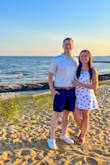I love this dress! I'm wearing it in what will be our Save the Date photo, but it's perfect for a summer night or vacation. The only down side is it's hard to find a bra to wear with it since part of the back is open. I used a sticky one, but I don't love those. - Nicolette D.