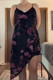 I originally bought this in a medium and I was a little self conscious about the length around my legs. I sized up and the length is perfect, but it does not fit as nicely as I would like around my waist. It is a lovely dress! - Bianca P.