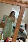 I do love this dress, but ultimately I returned it because I ordered a small and I'm definitely a medium. The waist band was just a little too tight  and that's the only reason I returned. If I had the right size this would be a fantastic dress for a wedding! The back is SO CUTE. - Kayley C.