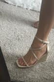 Love love love!!! I bought these to have a nice summer wedge that was versatile to go with several dresses and this is perfect! I bought a cute linen dress from Lulus when I ordered these and they pair beautifully, but they are so neutral they can go with MANY outfits. I'm a 6 1/2 and fits Perfect-I have only worn around house to to get feel and the wedge is high so for extended wear they may not be the most comfy but they do strap around ankle giving support. Either way, I'm happy! - Laura S.