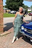 I was so pleased with this dress! The fit, the look, the price, the fabric, the ordering, and shipping process! Everything. I felt beautiful wearing it. I was so excited to receive it that I immediately tried it on. It fit perfectly. I cried! I will definitely be ordering from your company again! - Donna T.
