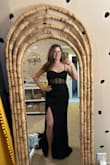 I love this dress to wear as a guest at a formal attire wedding. The sheer cutouts are sexy but the overall look is still modest and appropriate. I ordered both M and L, and kept the L. It fits my chest best and is a little loose in the body. Can't wait to wear this! - Kristin P.