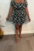 I am 5'6" and currently weight 178lbs my bra size is really a 34I so I find it a bit difficult to find dresses that fit. I am wearing a size XL. I don't hate it but I don't think I'll buy something in this cut again. - Christine N.
