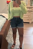 I absolutely love this set. The XL is a perfect fit for me with a larger chest. The sweater is a perfect fit too. I'm 5'6 178lbs for reference and my bra size is a 34I. It'll be perfect for the fall too. - Christine N.