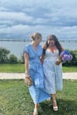 I bought this dress for my rehearsal dinner and love it, got so many compliments! It did fit a little tight on the top and the zipper gets stuck in the middle, but other than that it's a beautiful dress - good quality and very flattering. - Madyson W.