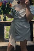 This dress was true to size and very comfortable! After unboxing, there were many loose threads along the seams but I took some nail scissors to them and it looked flawless! The length of the dress was ideal and doesn't constrict natural movement - Cassidy M.