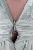 I ordered size M since is my standard size in dresses and it was just huuuuge. It arrived with a stain which I didn't mind too much because I had too return it as well. I did noticed that the zipper was a little stuck but I only wore it to try it so no biggy. I requested an exchange for size S. They did it super easy, fast, and I had my replacement dress next day. I was soo excited! I tried and it fit well. The zipper was a little stuck again but worked. The day of the wedding I did my make up, my hair, and put on shoes. I jumped in the dress to run out the door and my BF is helping me zipping it up. IT GETS STUCK! It was so stuck I could not even get out! My boyfriend had to rip the zipper off the fabric so I could wear a backup dress I had and leave! Traumatic! It was a destination wedding, I could've been left stranded without a dress if it wasn't because I over pack! - Genesis B.