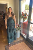 Love love love! Definitely a little long with flat shoes but perfect with heels! This is an amazing formal dress for any occasion. I definitely recommend and I love the details. Super good fabric and soft detailing. - Daria S.