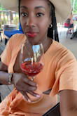 The material is light and perfect for a hot day. I wore this to a winery and received so many compliments. - Erika B.