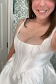 If you're larger chested and are looking for a sexy dress that hides your stomach this is it! I did the size recommendation quiz and bought an XL based on that! (It told me to size up for my chest). For reference this is braless and I've had two kids. Wearing this for a Vegas vow renewal! Would be perfect for a bachelorette party or fun reception dress too! - Kathleen K.