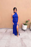 I wore it to my sister in law's wedding and got so many compliments. With heels, it fit perfectly. I wore sandals the rest of the night and it fit a little long but it was fine. The color was beautiful! - Karina P.