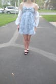 Beautiful dress, it is a little short. I put straps on it. - Siana F.
