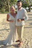 As soon as I slipped this dress on, I knew it was the one and it fit like a glove! The quality and material were amazing! The lace was beautiful, the lining was comfortable and not too hot for the humid tropical weather. I received so many compliments on the dress, excellent quality and affordable pricing. - Leanne S.