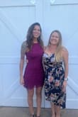 I originally ordered a medium but the bit area was too tight the rest fit perfectly. The large was a great fit at the top for me but with my narrow hips it was a little less form fitting but still looked great! The fabric has a little bit a stretch to it and great quality fabric. - Leanne S.