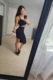 Super soft. Fitting...perfect!! Shows all the curves. - Heather A.