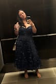 Wore for a NYC rooftop wedding. Super cute and comfortable! I got compliments all day all over! Deff recommend buying this dress if you want to feel like a princess! Also free boob the entire day with no regrets absolutely buy this dress! I unfortunately am not a picture person sorry for my last minute mirror pic for this review! - Meaghan N.
