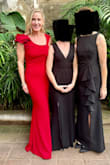 I wore this to a formal wedding in Guatemala. I loved it! The weight & quality of the fabric was better than I expected given the inexpensive price tag. It traveled well and fit snug but had some stretch.  I also had an easy return of another dress that I didn't keep. - Ashley R.