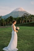 Absolutely loved this dress for my wedding. We flew out of the country and the dress held up great in the suitcase - I was worried about damage or wrinkles but it has enough weight that it didn't pick up wrinkles at all! It has beautiful detailing and the train looked amazing in pictures. So glad I purchased this! - Teresa F.