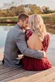 This dress is STUNNING!!!  it fit a little larger than a normal small, I thought. I wish I would have ordered an extra small. I wore this for my engagement pictures and it looked absolutely amazing in the pictures! The back cutout is so beautiful and the sleeves are lace and comfortable. The bottom is so flowy and was blowing in the wind to make our engagement photos picture perfect! It is very long. If I wear it again I will definitely have to have it hemmed. I was stepping all over it and I had on 3 inch heels. - Bethany W.