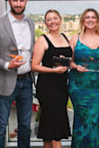 I couldn't be happier with this purchase. It's nice quality with a built-in slip. Be prepared for it to be low cut. It was perfect for a wedding and an awards dinner. 5 stars all the way. - Natasha R.