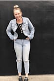 I was hesitant to buy this at first because of the price point, but I am so glad that I did because I love it! The star details are so trendy and fun, I get compliments every time I wear it. The material is sturdy and has held up well after several washes, so all in all, very worth the price! - Michaela S.