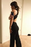 This jumpsuit is perfect! Definitely long, I had to get is hemmed but I love it and get tons of compliments! - Amber F.