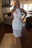 I absolutely love this dress! I am getting married in May and this year I have been on the hunt for everything white! When I ordered this dress I was nervous it would not work for my bridal shower but it ended up being amazing and exactly what I was looking for. It was perfect and the quality is so much better than what I expected. I received so many compliments and felt like a million bucks on my special day. Will definitely be wearing this again! - Brittny K.