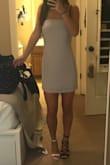 This dress was amazing! I wore it to a fraternity formal and everyone was asking where I got it from.  The tie in the back made it so people with all boob sizes can this dress.  Also is a great fabric and felt really light and silky.  Definitely would recommend. - Lauren A.