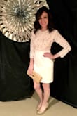 This is the perfect white lace dress! It's form fitting and classy at the same time. I kept my accessories neutral tones and wore with nude pumps. It was the perfect look for my engagement party! My first LuLu's purchase and so happy with it! - Erica A.