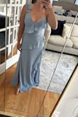 The color was blah to me. Felt more like a bridesmaid's dress than a wedding guest dress to me. - Lanna M.