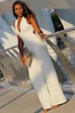 I absolutely love this! I wore it for my birthday and received several compliments. I am normally a small in most Lulus clothing but I had to go up to a medium for this. I couldn't get the small over my hips and there is no zipper. - Ashley A.