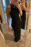 I ordered this as a second option for a bridesmaid dress and while I chose the other one for the wedding in keeping this one just to have! It is extremely flattering and a nice slinky but not cheap material. 11/10 recommend! - Lydia T.
