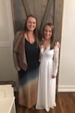 I wore this dress to my wedding rehearsal and rehearsal dinner. Everyone thought it was an actual wedding dress. So gorgeous! I am short, so I did have to get it hemmed, but it was 100% worth it! - Ashley C.