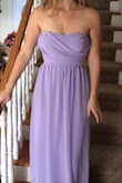 The color isn't as bright as shown online which worked out for me. I bought this dress for my bridesmaids and it fit all 5 of them. They will have to be hemmed since they run long and the bust does have some excess fabric but both are easy fixes! The quality is really nice especially for the price when comparing them to "bridesmaids" dresses. - Alyssa V.